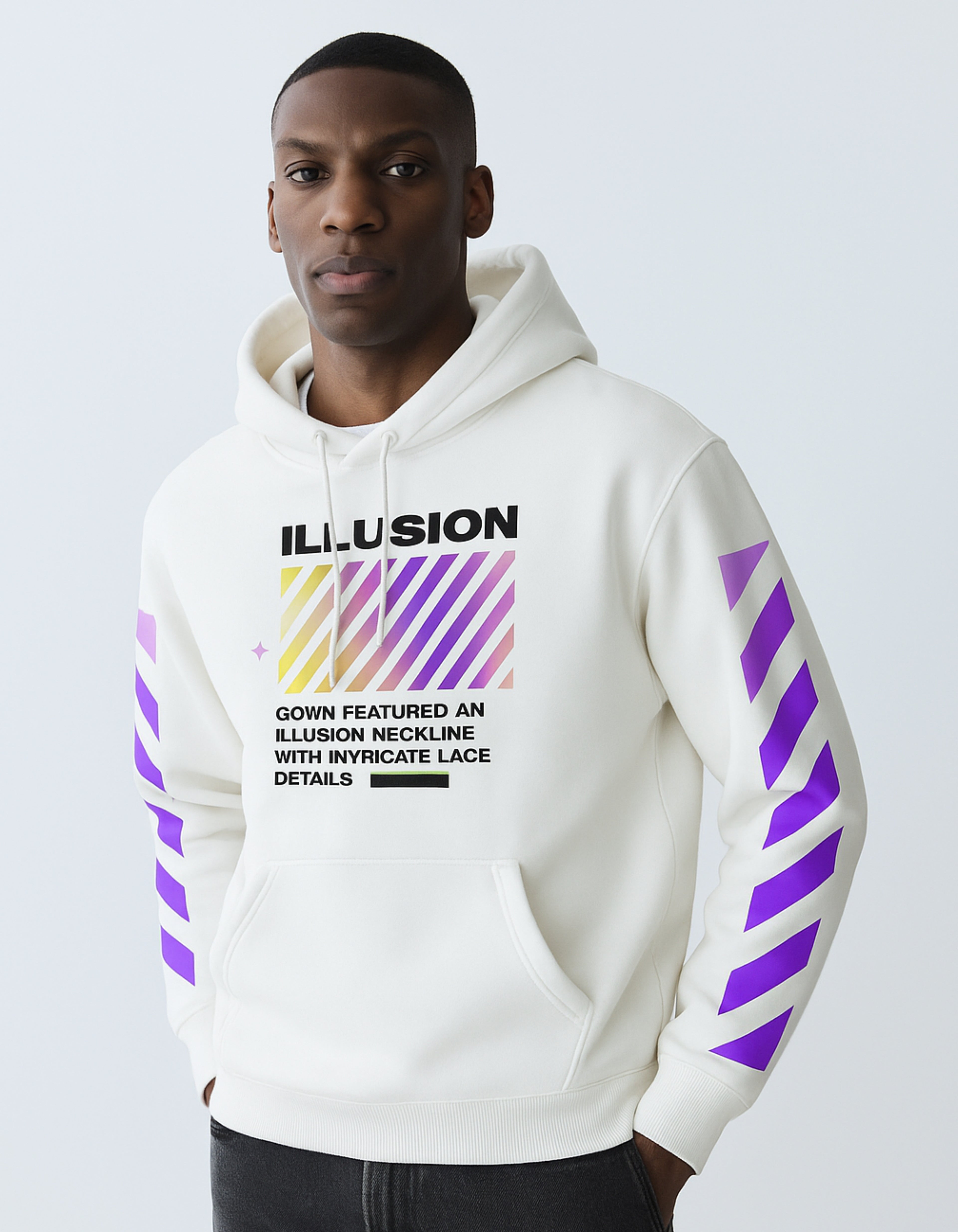 WHITE HOLOGRAPHIC JACKET