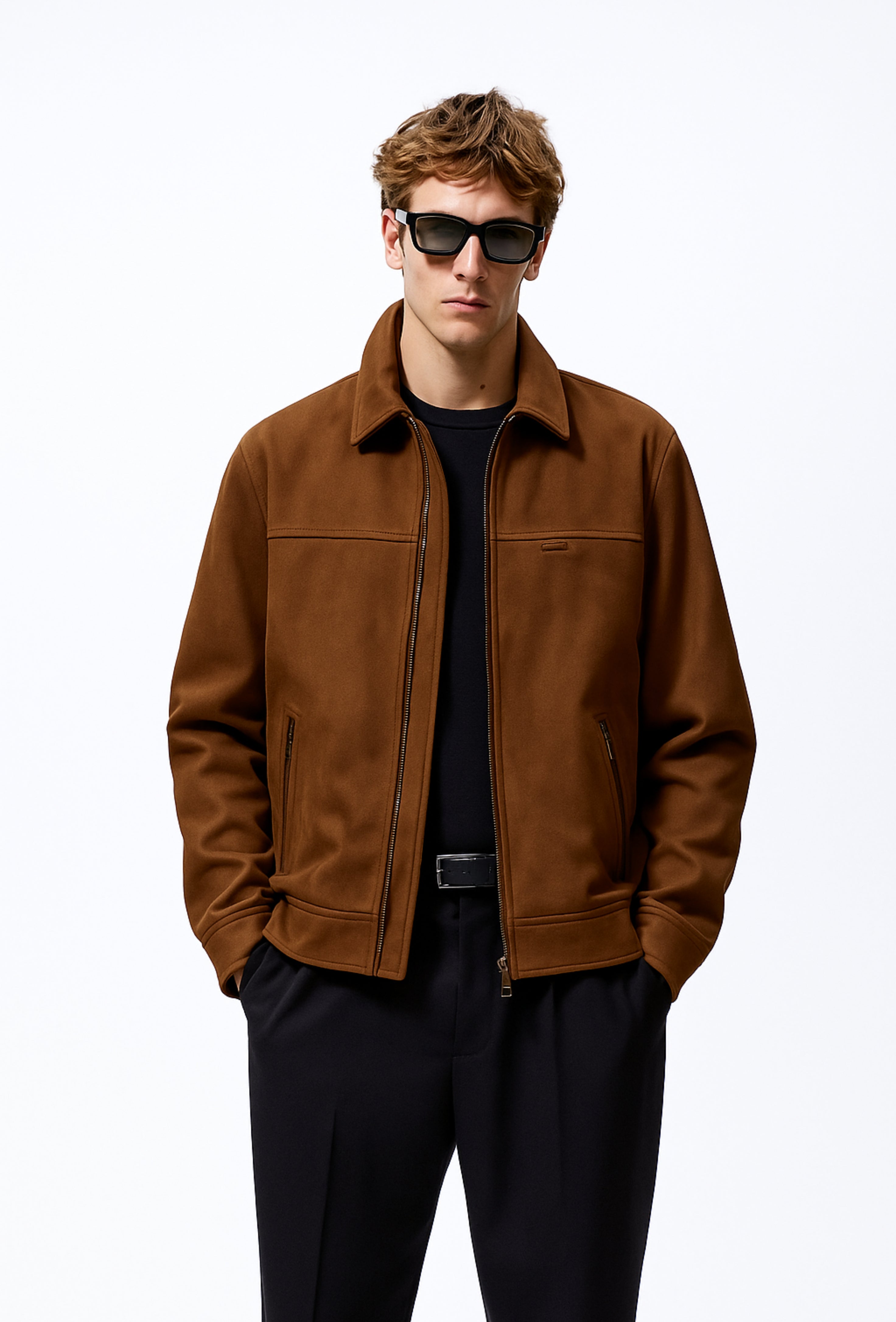 MEN SUEDE LEATHER JACKET
